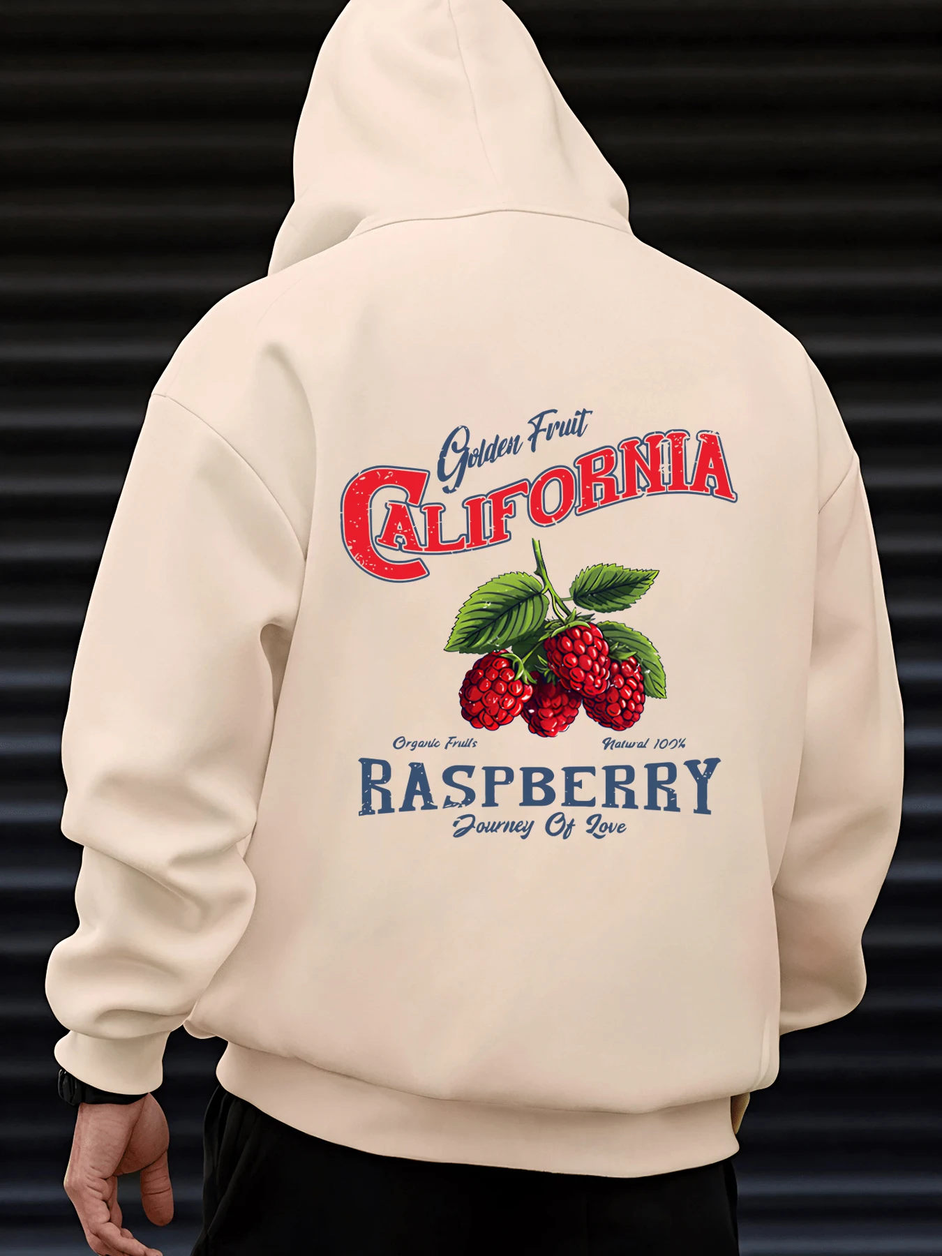 

Мужской свитшот с принтом California Raspberry Journey Of Love, флисовые повседневные пуловеры в стиле хип-хоп, одежда с круглым вырезом, осенний топ унисекс
