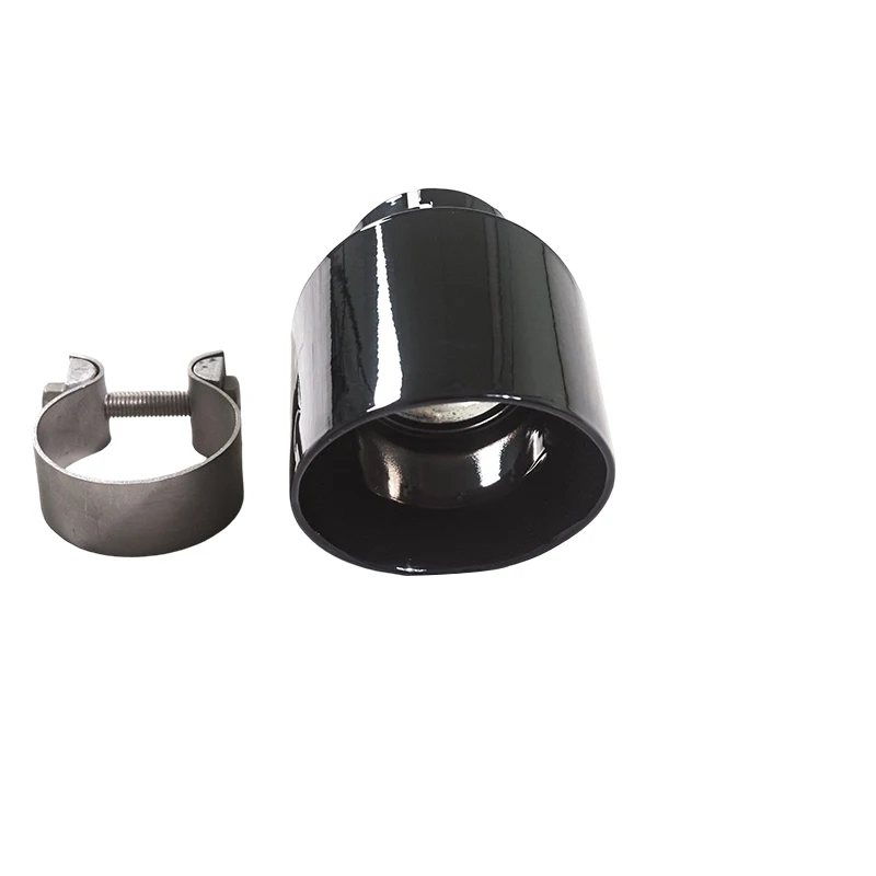 For universal stainless steel pointed black tail nozzle  muffler tail decoration, diameter 3-inch 3.5-inch 4-inch Y-shaped