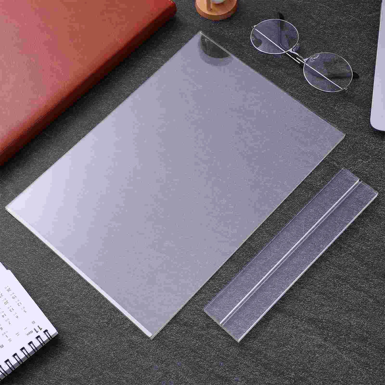 Tags Holder A4 Acrylic Table Card Business Display Stands Sign Holders Desktop Menu Place Show Rack