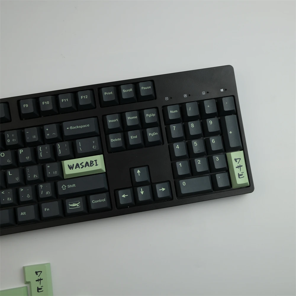 Imagem -04 - Keycap para Teclado Mecânico Gmk Wasabi Keycaps Conjunto Cherry Profile Dye-sublimação Compatível Gk61 64 68 84 87 96 108