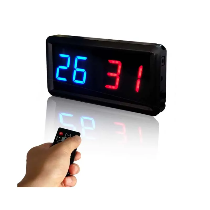 Wireless Remote Control Movable Digital LED Display Scorer for Football and Basketball Game Scores