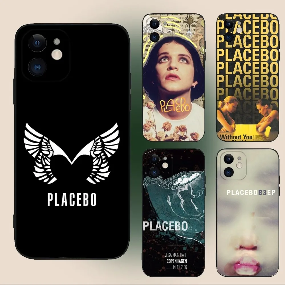 

Placebo Band Phone Case For iPhone 15,14,13,12,11,Plus,Pro Max,XS,X,XR,SE,Mini,8,7 Soft Silicone Black Cover