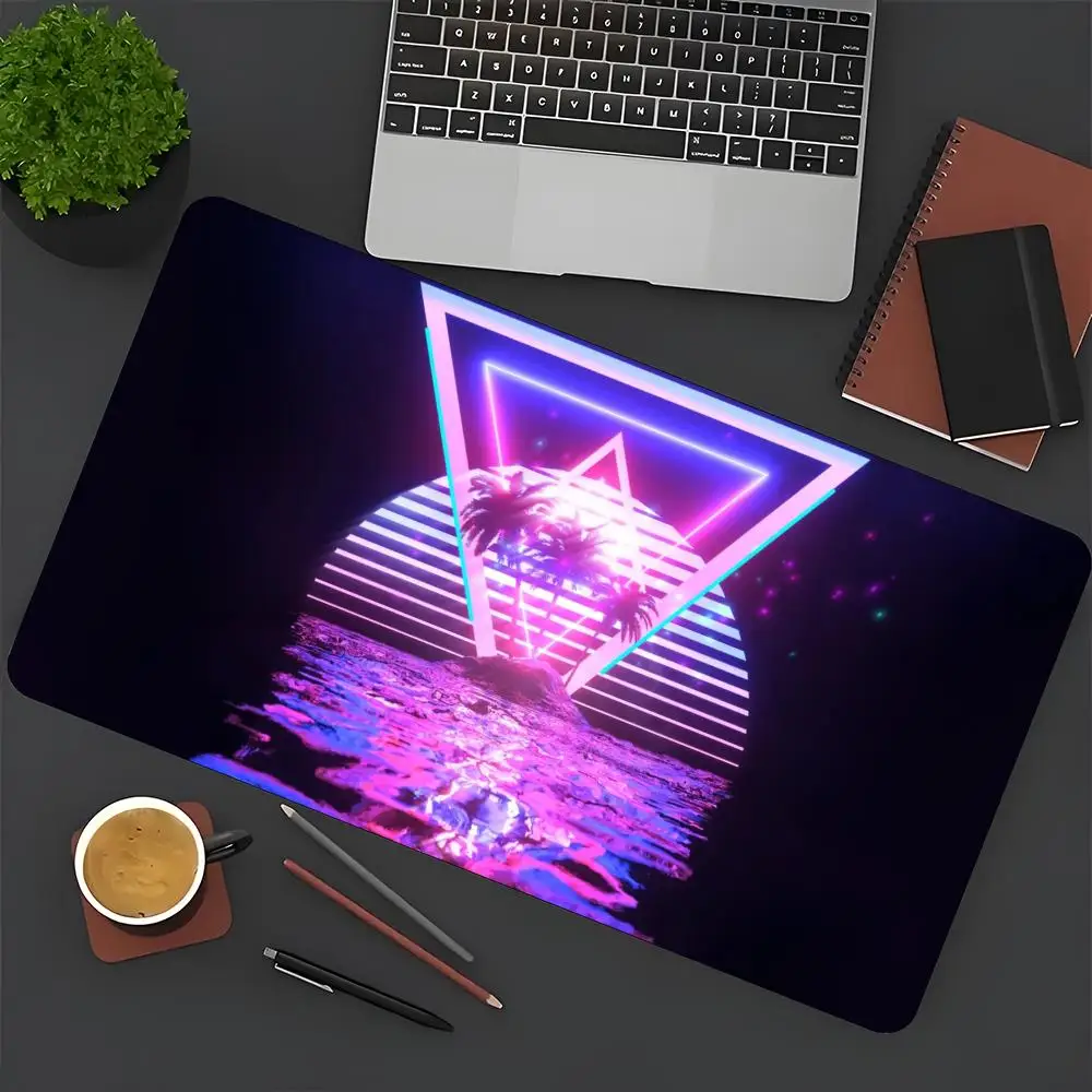 لوحة ماوس بنمط Sci-Fi Cyberpunk - قاعدة مطاطية غير قابلة للانزلاق، قابلة للغسل، مناسبة للعمل والألعاب والمساحات المكتبية