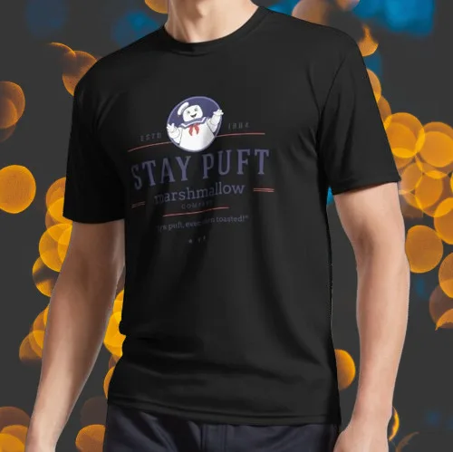 New Shirt Stay Puft Marshmallow Logo T-Shirt Funny American Unisex Size S-5XL