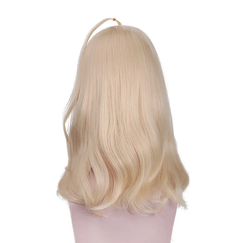 Peluca de pelo sintético resistente al calor para Cosplay de Halloween, juego Danganronpa V3 Kaede Akamatsu