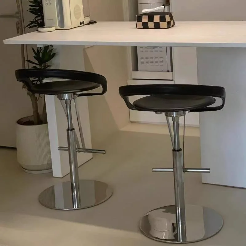 Silla De Bar cómoda De Metal, cocina, ligera, plegable, giratoria, isla, club nocturno, muebles De Barra De Cocina