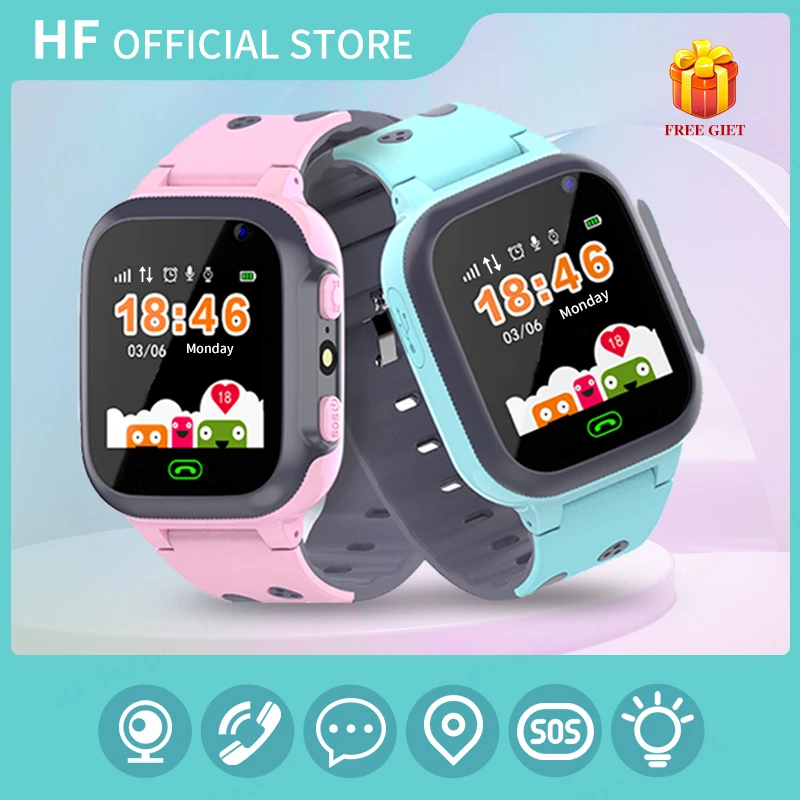 Kids Smart Watch Sim Card Call Phone Smartwatch For Children SOS Photo Waterproof Camera LBS Location Gift For Boys And Girls