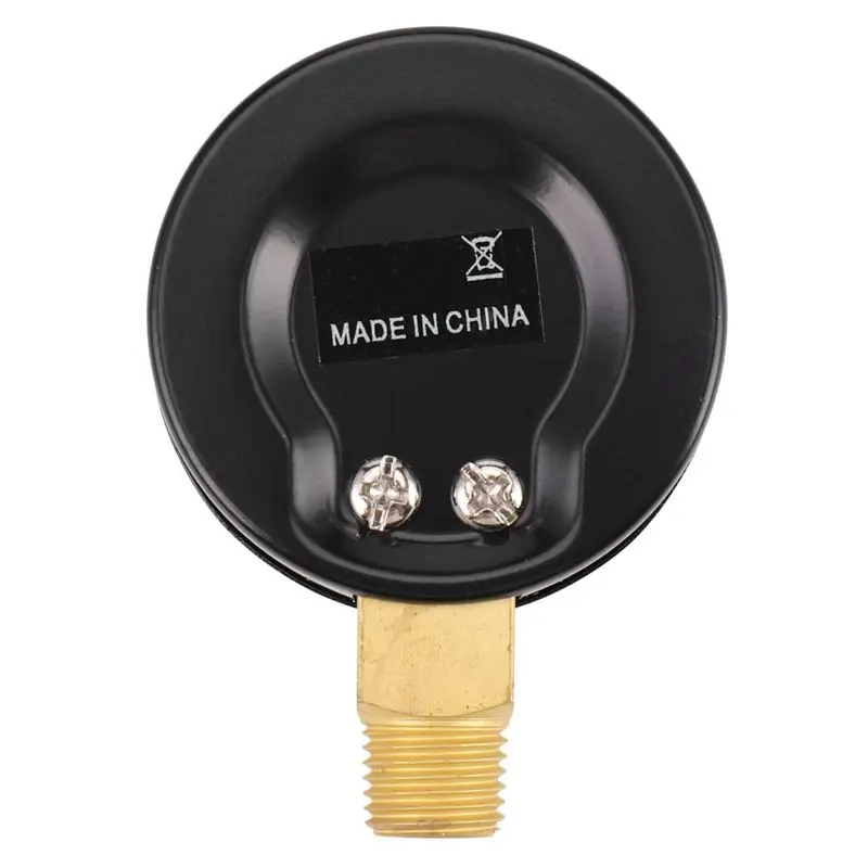 AB46-4X Pressure Gauge - 0 - -30Inhg 0 - -1 Bar Mini Dial Air Pressure Gauge Barometer Meters Vacuum Gauge Dual Scale Dial