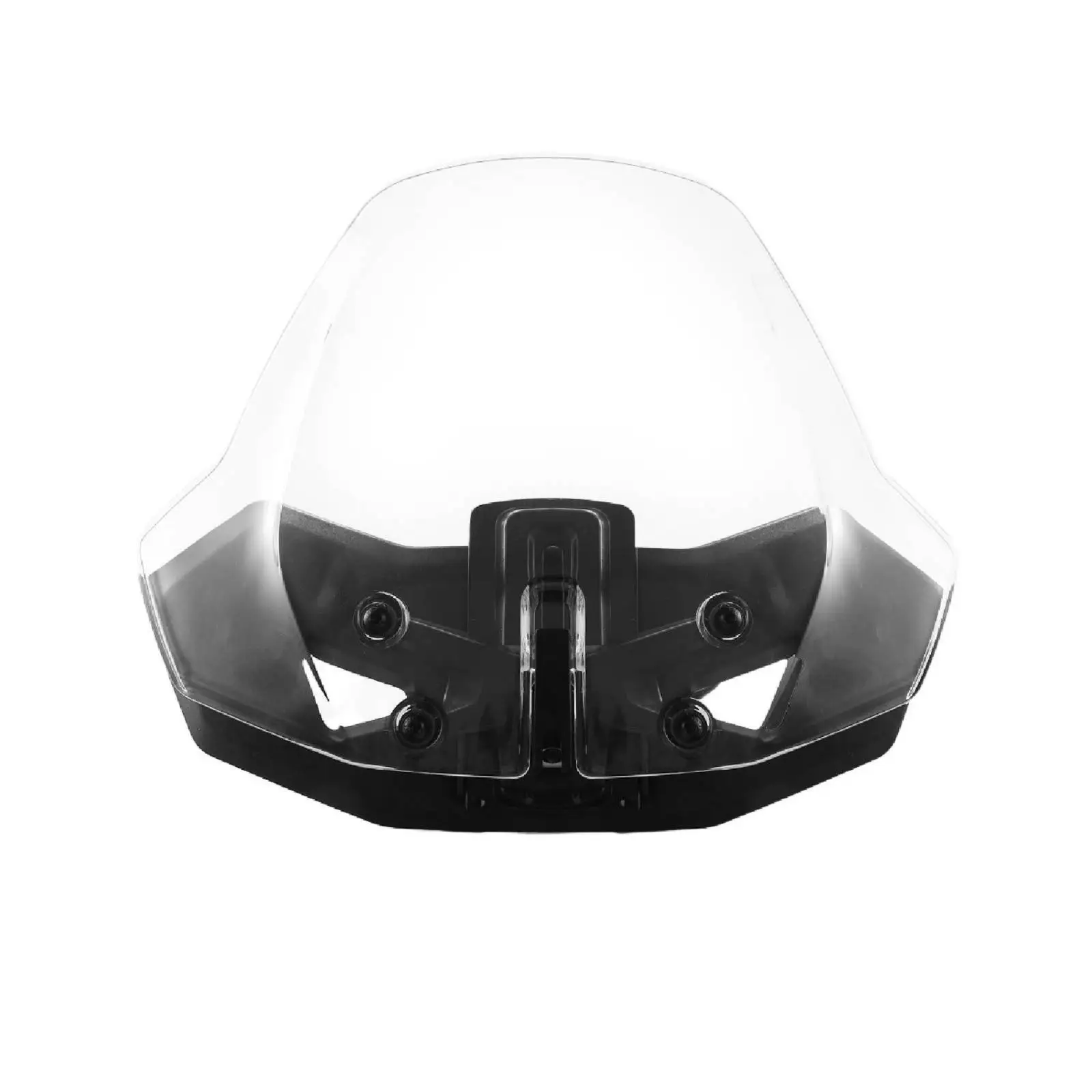 Adjustable Motorcycle Windshield Front Screen for Trike Touring Scooter Hard Coated Scratch Resistant Wind Deflector Clear