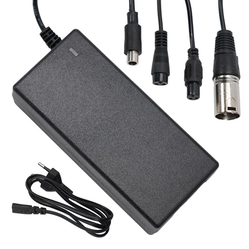 Imagen 1 del producto Cargador de 42V 2A, 5 enchufes para 36 25,2 V 25,9 V 25,6 V 24V, batería de litio, piezas de patinete eléctrico, accesorios