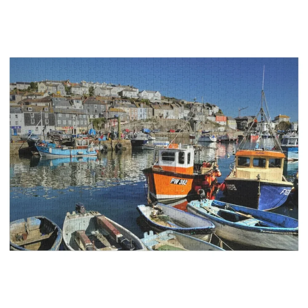 

Красочные пазлы Mevagissey Harbour на заказ, деревянный подарок, аниме, персонализированный индивидуальный подарок для детей, головоломка