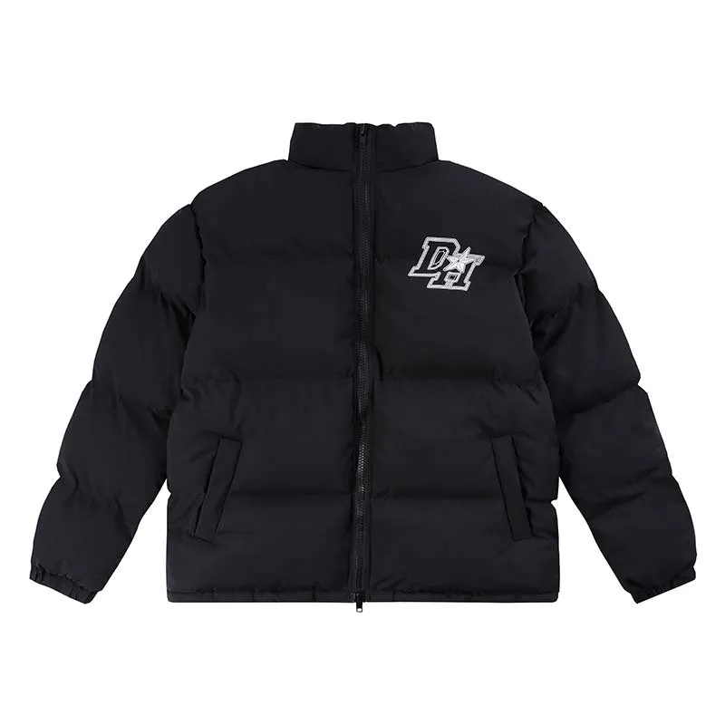 Fleece Winter Parka 'S Heren Ster Brief Bedrukt Dikke Jassen Heren Hiphop Streetwear Paar Puffer Jack Casual Harajuku Uitloper