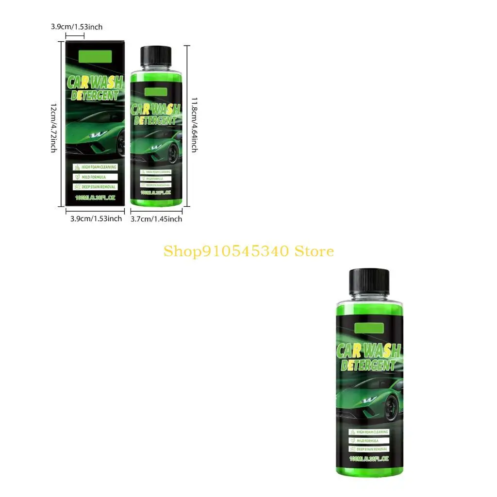 U2JA Small Bottle Car Wash Detergent Auto Wash Liquid for Routine Exterior Cleaning