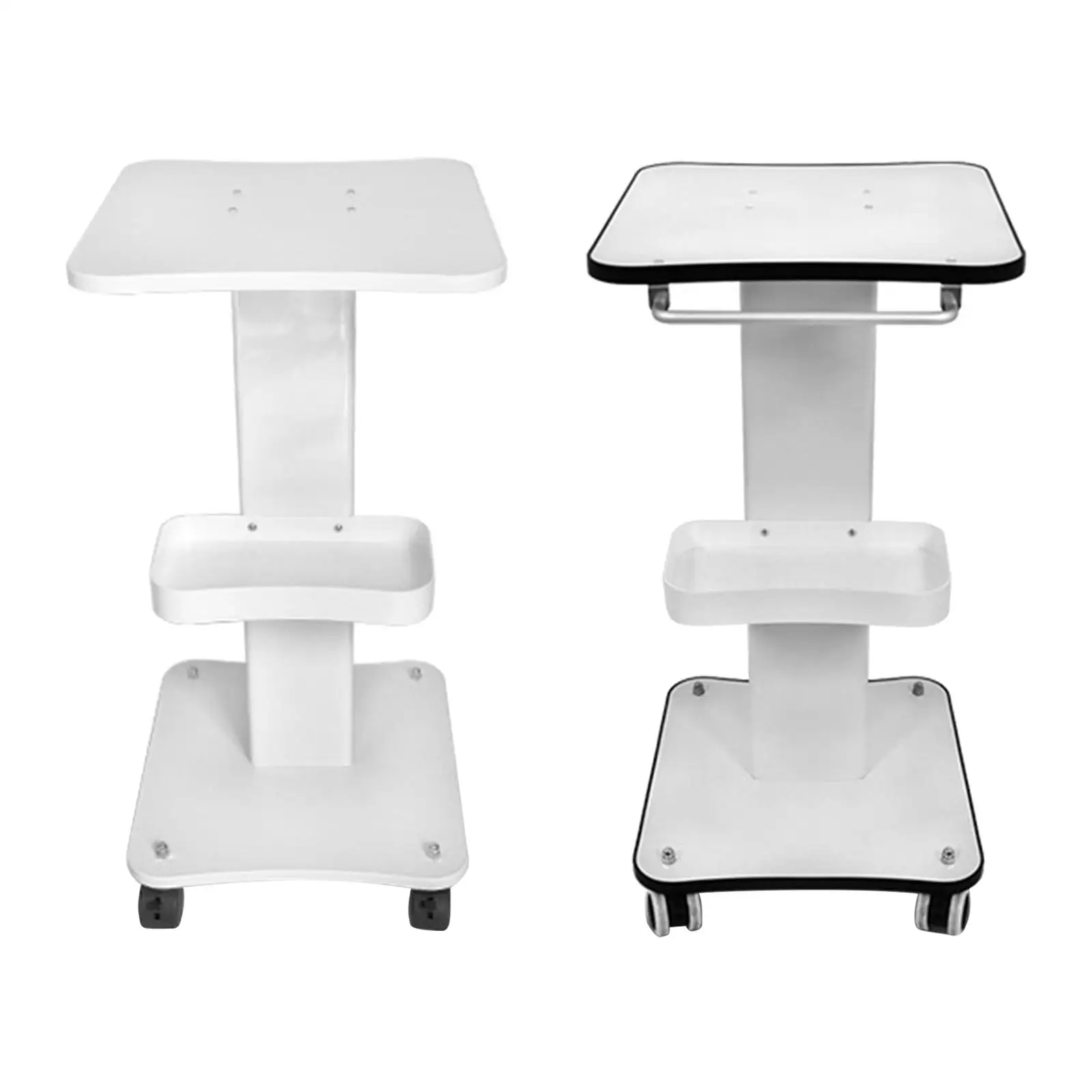 3 Tier Beauty Rolling Cart Auxiliary Professional Portable Mobile Utility Cart