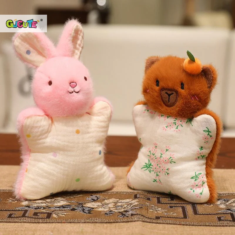 

Baby Appease Towel Infant Cartoon Animals Sleeping Dolls Comfort Towel Kids Sleep Toy Lathe Hanging Toys