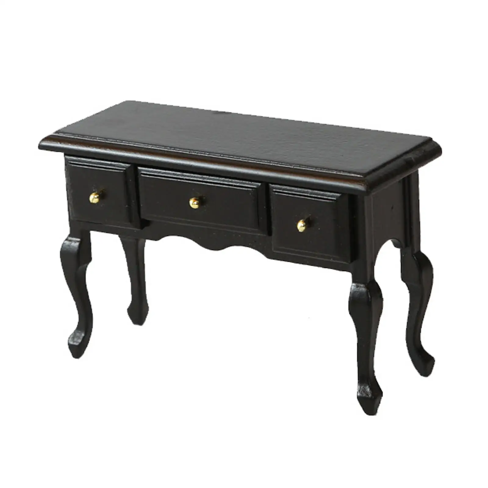 서랍이 있는 1/12 인형의 집 책상, DIY 프로젝트 레이아웃 액세서리