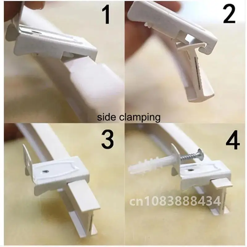 1/3/4/5/6/10M Flexible Ceiling Mounted Curtain Track Rail Straight Slide Windows Plastic Bendable Home Window Decor Accessories