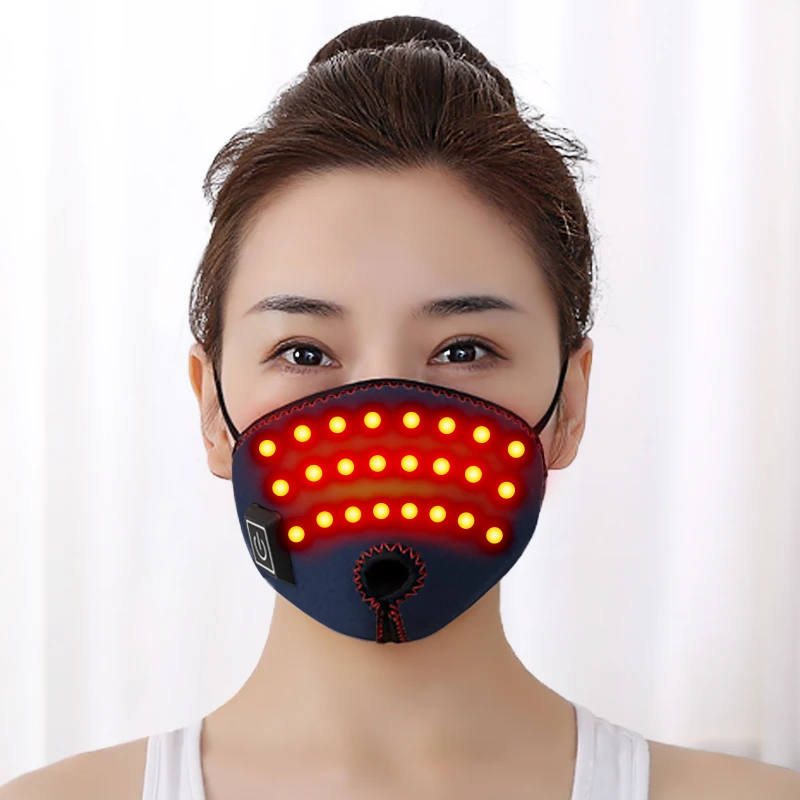 Red Light Heating Nasal Massager Around Heated Mask Rapid Hot Compress Nose Relief Nasal Cover