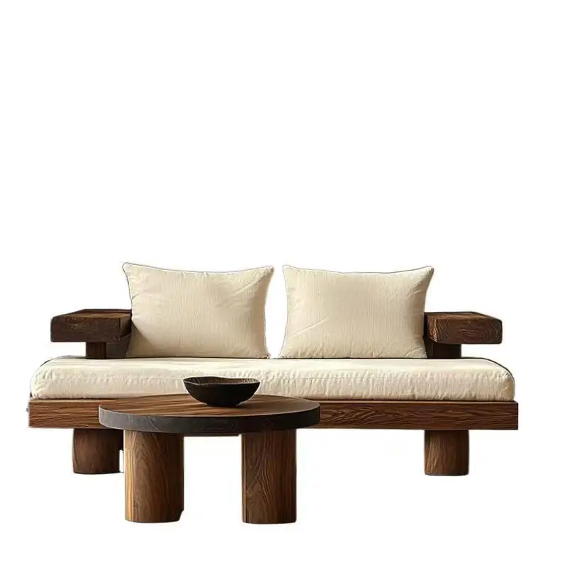 

Solid wood sofa chair B & B hotel living room meditation chair single sofa double chair