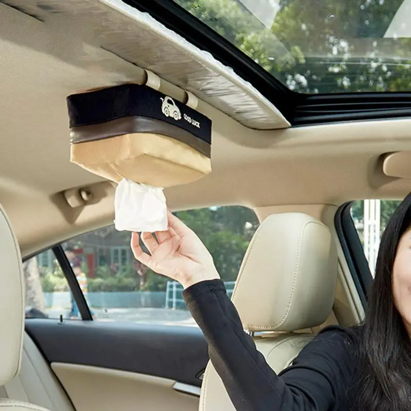 Cars Tissue Storage Container Napkin Storage Supplies Backseat Car Napkin Holder Wipes Dispenser For Cars Suvs Offices Rvs