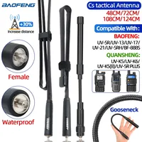 CS Tactical Antenna SMA-Female Dual Band VHF UHF 144/430Mhz Foldable For Walkie Talkie Baofeng UV-21 UV-5R QuanSheng K5