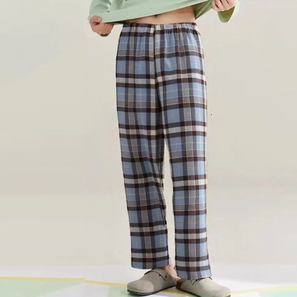 Fashionable New Style Can Be Worn Outside, High-Looking Sleep Pants for Men, Versatile Casual Sleep Pants for Spring, Autumn and Winter, Home Long Pants