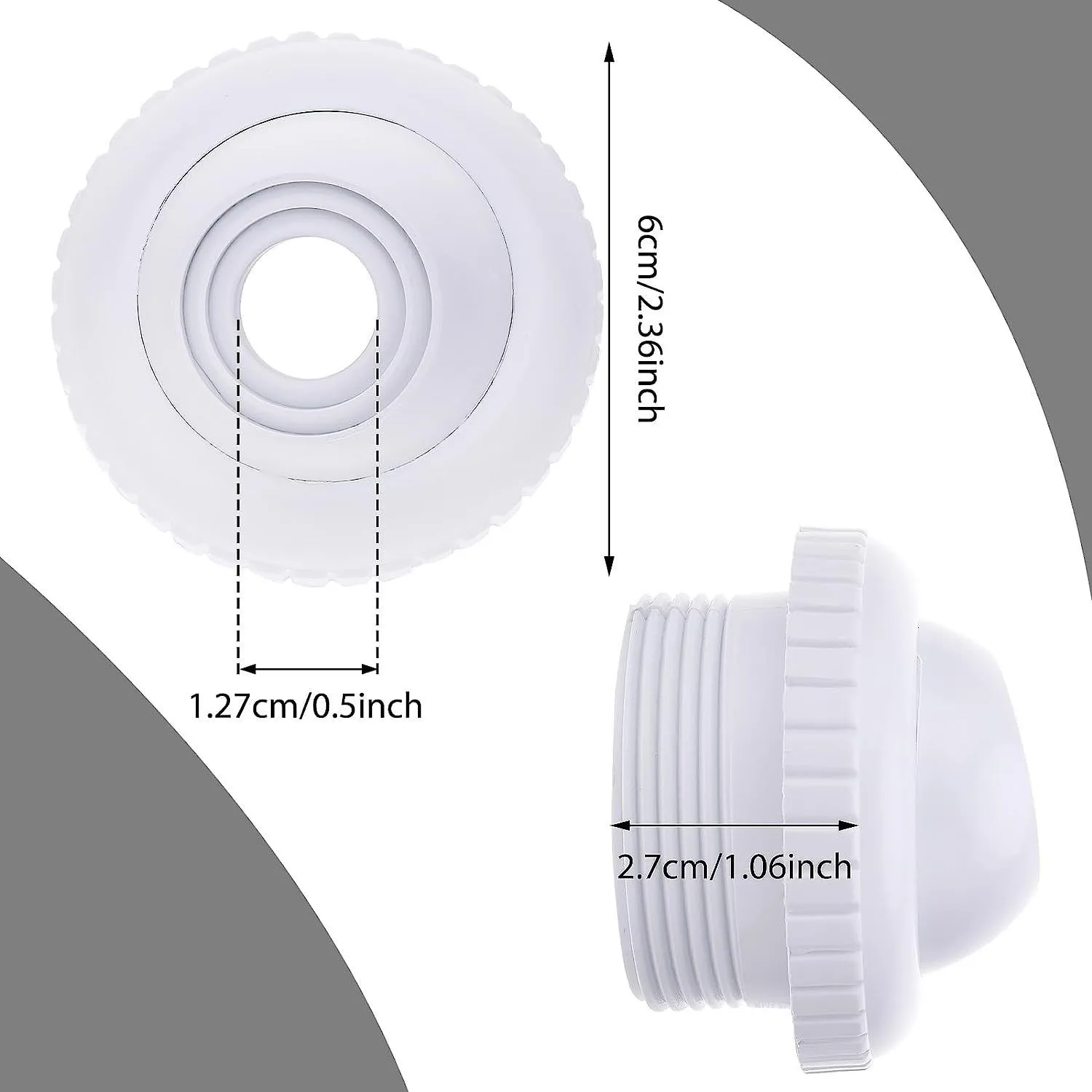 For Hayward SP1419C Pool Massage Eyeball Spray Nozzle 1 2 Inch Bull Eye Jet Outlet 3 Pack