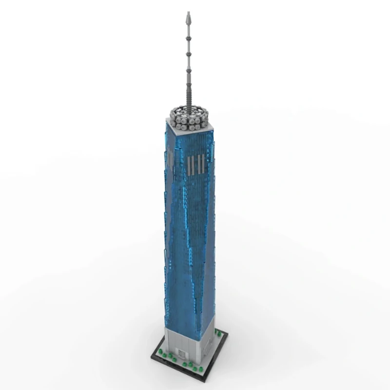 3153PCS World Trade Center Building 1:800 Model MOC- 159549   Stadstraatbeeld Architectuur Bouwstenen Cadeau voor volwassenen Kinderen