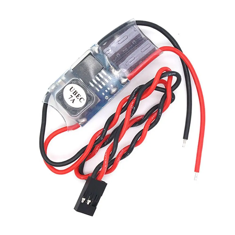 Piezas de control remoto, regulador de conmutación UBEC, ruido RF más bajo, módulo reductor 3A /5A /7A /15A, estabilizador de voltaje antiinterferencias de 5V, Dron RC