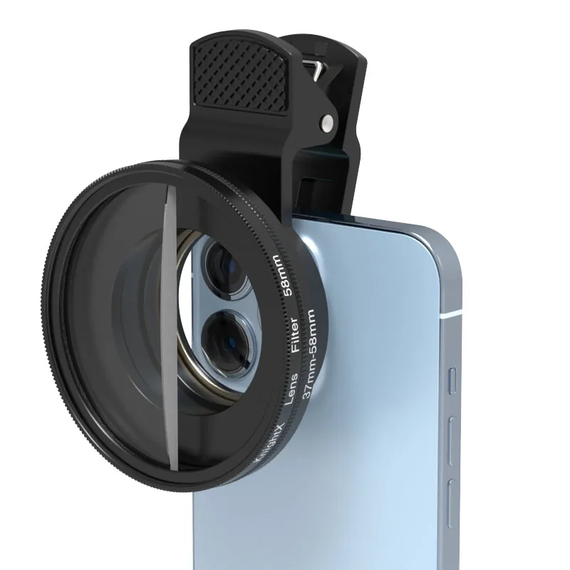 فلتر عدسة كاميرا الهاتف KnightX Prism لملحقات التصوير الفوتوغرافي لهواتف iPhone الذكية SLR