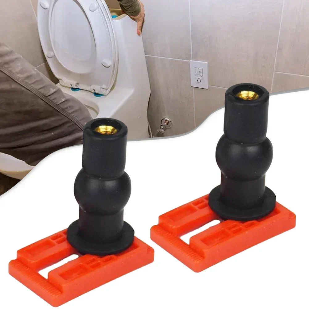 Parafusos de fixação para anexos do bidé do toalete, alta qualidade, dobradiça vermelha do assento sanitário, hardware fácil e durável, 42mm