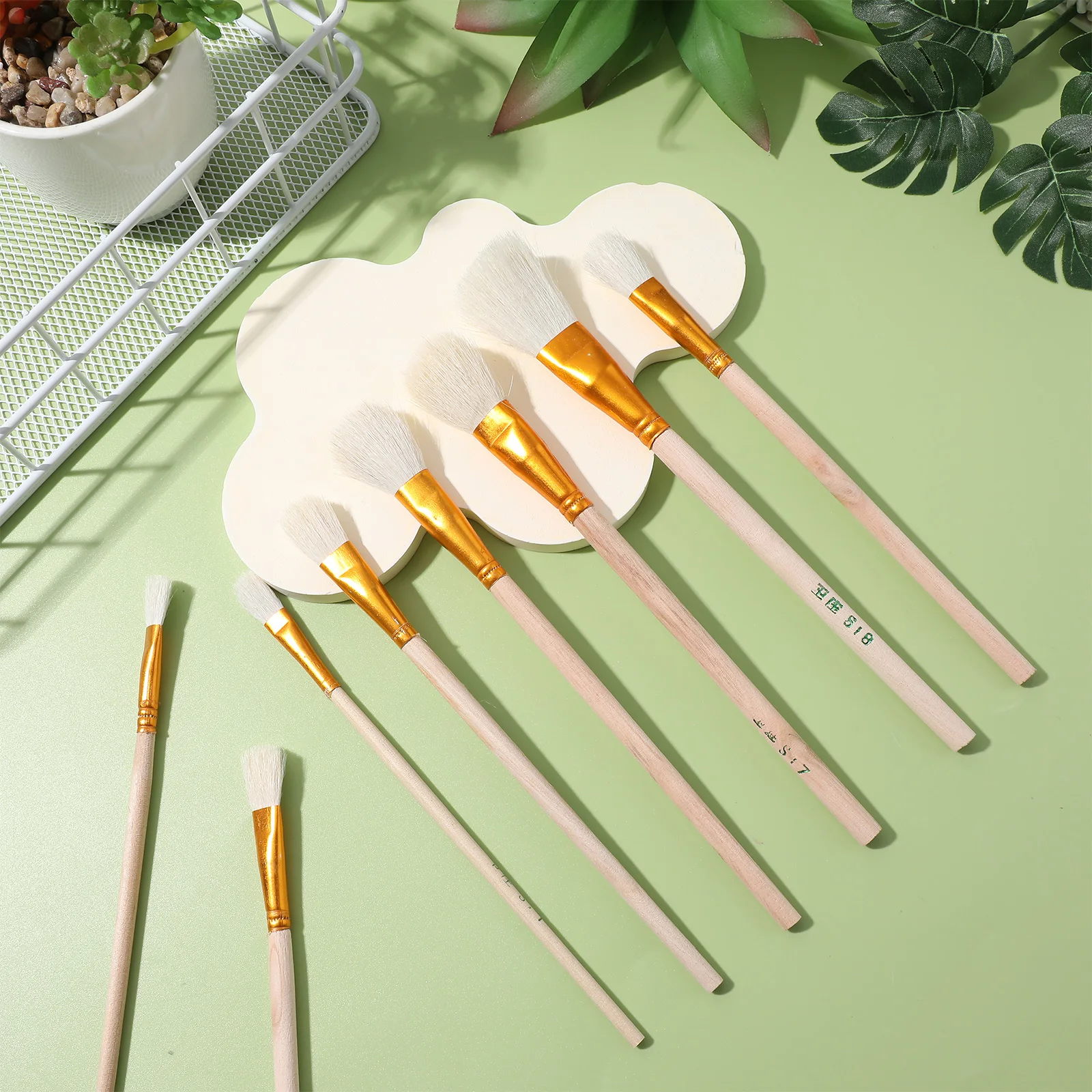 

8pcs Pollinator Brush for Succulents Plant Fruit Tree Hand Pollination Tools Yard Self Herb Peach Pear Vegetable Flower