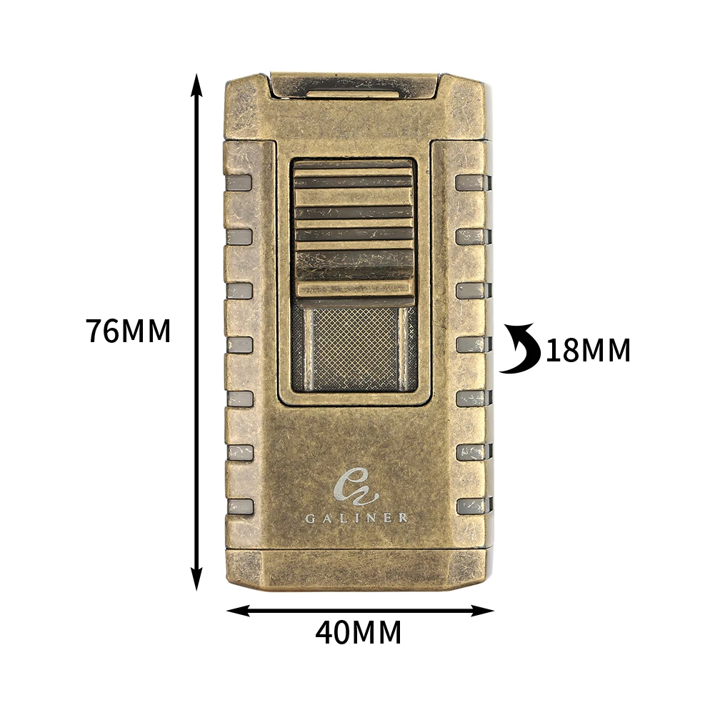 GALINER Cigar Cutter Lighter Set Smoking Accessories Puro Drill Punch New Unusual Lighter Jet Gas Charuto Knife