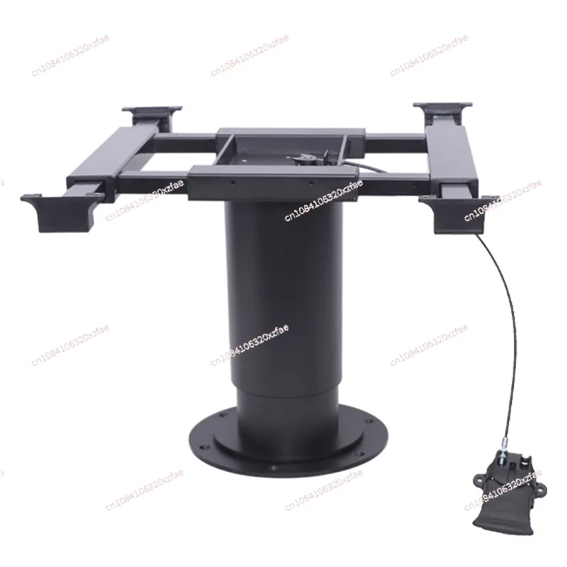 Adjustable Height Table Base for RV Camper, Pneumatic Raised Table Legs, Enables Table Top with Swivel and Slide Function