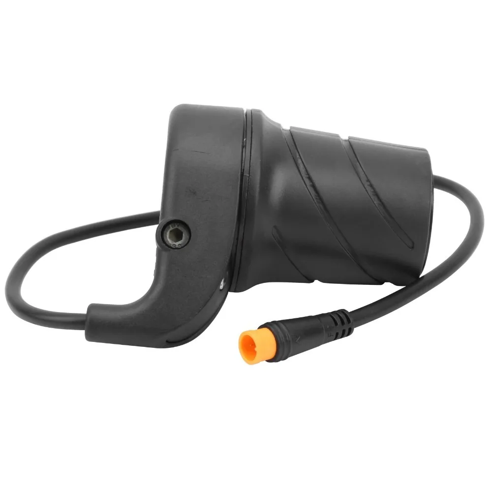 Waterproof Half Twist Throttle Right Handle 12-72V Electric Bike Throttle 3pin Connector Ebike Throttle Handle Ebike Conversion