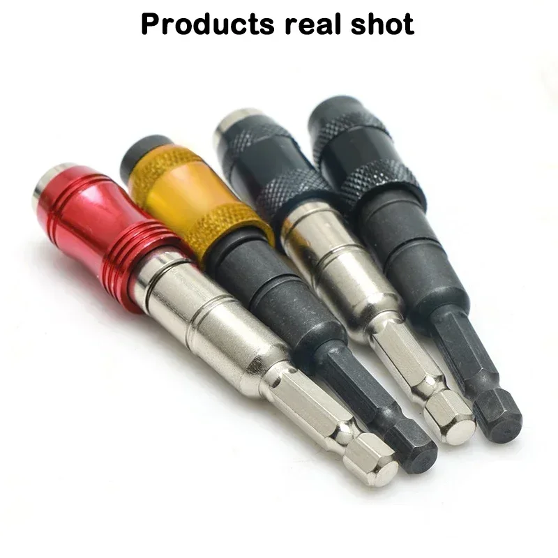 1 pc suporte de broca magnética giratória ponta titular conjunto broca extensão pivô 1/4 Polegada hex liberação rápida parafuso giratório