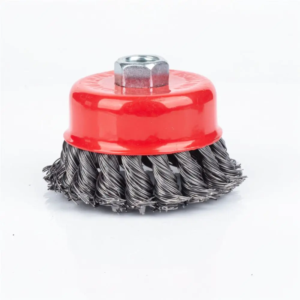 Angle Grinder Attachment For Yongpin Twisted Wire Wheel Metal Surface Cleaning Rust Removal Polishing Cup Brush Tool