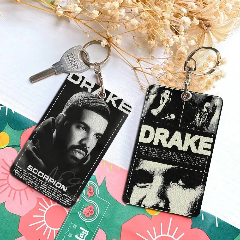 

Прямоугольный брелок Drake For All The Dogs, держатель для кредитных карт со значком, держатель для студенческого удостоверения личности, чехол для автобусных карт