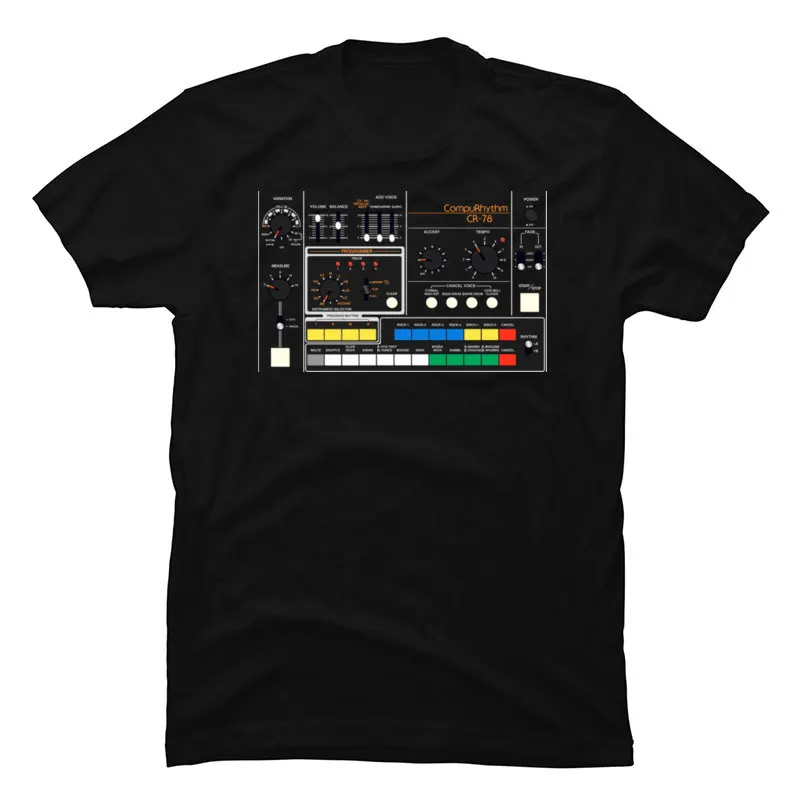 Men's Tshirts Synthesizer Beat Boxer Casual T Shirt 100% Cotton O Neck Fitness Tight Sweatshirts Summer Tshirt Man