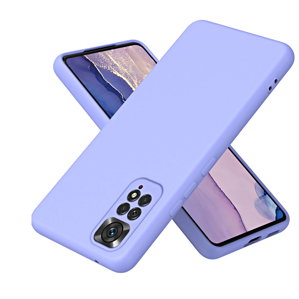 Flüssige Silikonhülle für Xiaomi Redmi Note 11 Pro 12 Pro 4G 5G 11s Note 11S 11pro 2022 Global Shockproof Bumper Cover Fundas – Detail 3