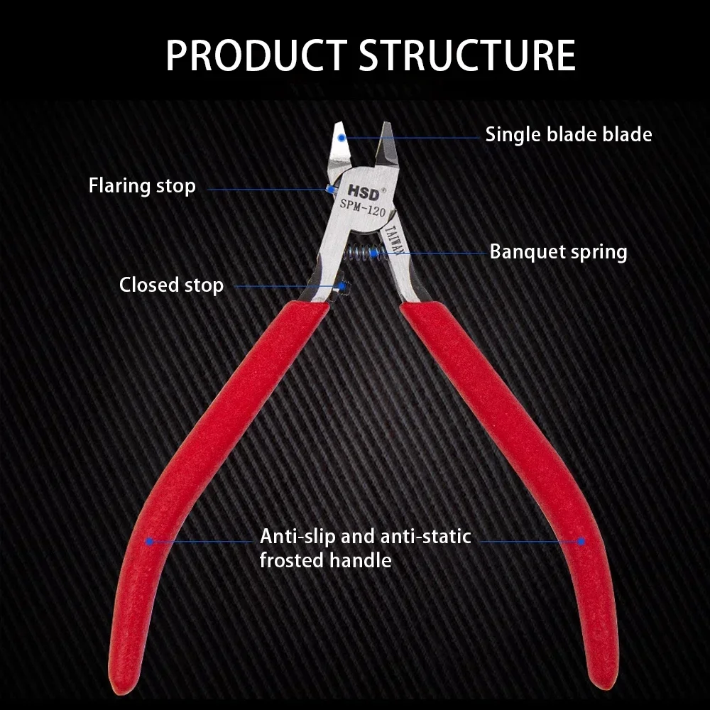 Neue HSD-Modellzange, ultradünne, einschneidige DIY-Modellherstellungswerkzeuge, geeignet für Anfänger, zur Reparatur von Fix-Kunststoffmodellwerkzeugen