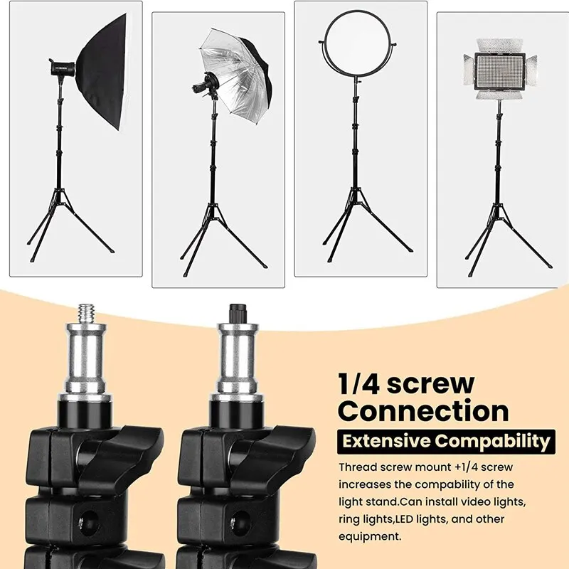 NAGNAHZ-trípode de aleación de aluminio para iluminación fotográfica, soporte de Luz Portátil plegable, montaje de Flash para cámara de fotografía, 78 pulgadas