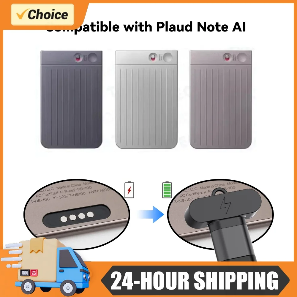 USB C Cable Adapter for PLUAD NOTE AI/ NOTE PRO AI Voice Recorder Fast Charge Cable Converter 4 Pins with Lanyard Hole