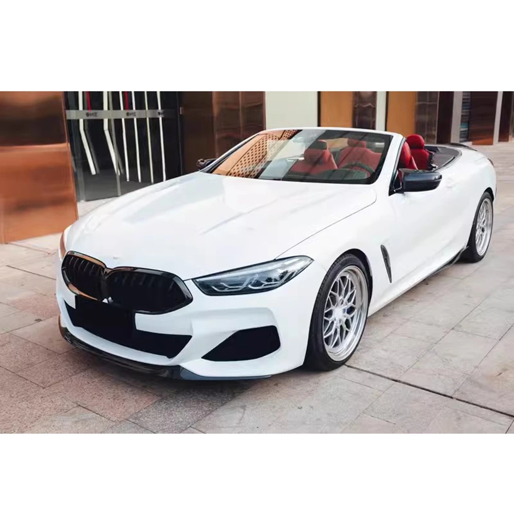 FOR BMW 8 Series G14 G15 G16 2018-2022 Car Tuning Styling Front Lip Diffuser Dry Carbon Fiber Front Bumper Lip Spoiler Splitters