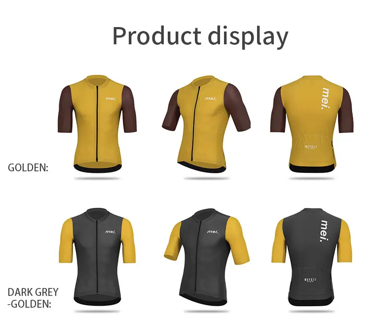 Mcycle Men Summer Short Sleeve Cycling Jersey Quick‑Dry Breathable Pro Fit For MTB Breathable Road Bike Bicycle Riding Top