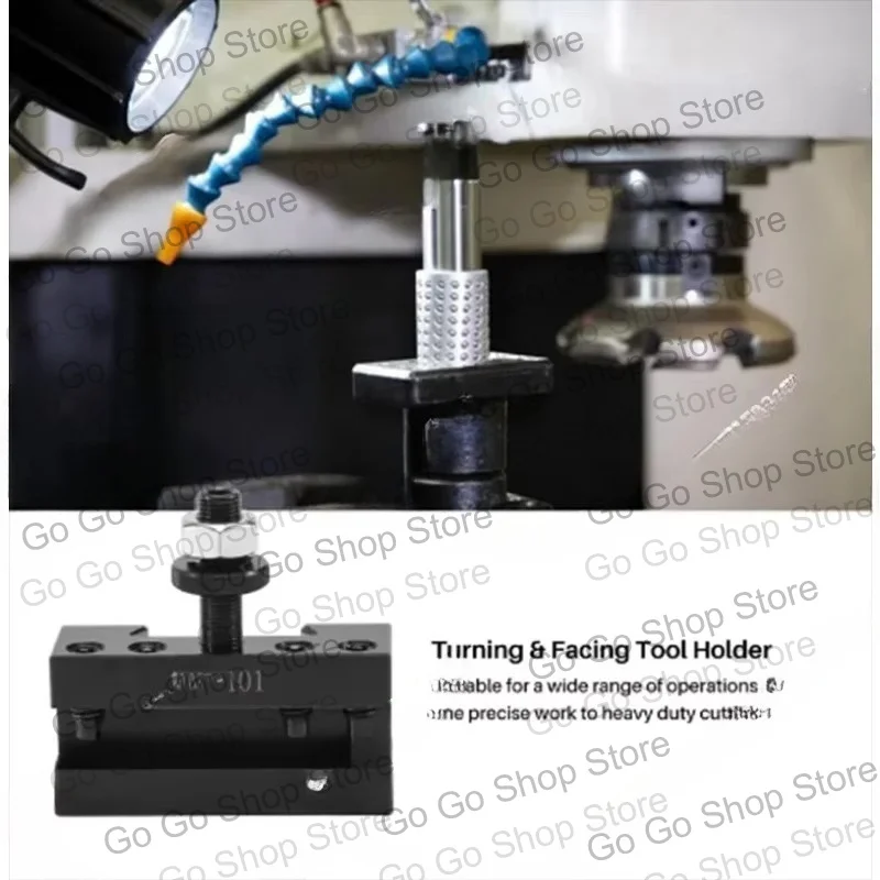 250-101 2PCS Quick Changing Tool Post High Carbon Steel Durable CNC Turning Lathe Tool Holder Boring Milling Cutter Shelf