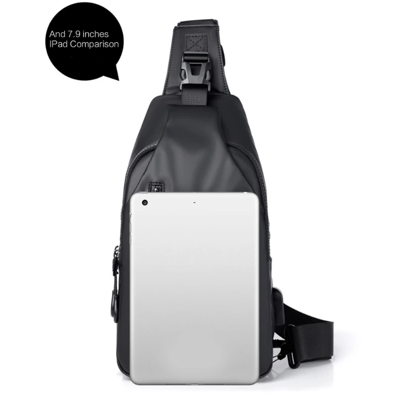 Men Chest Bag Pack Women Sling Bag Anti-thief Crossbody Bag Strap Backpack