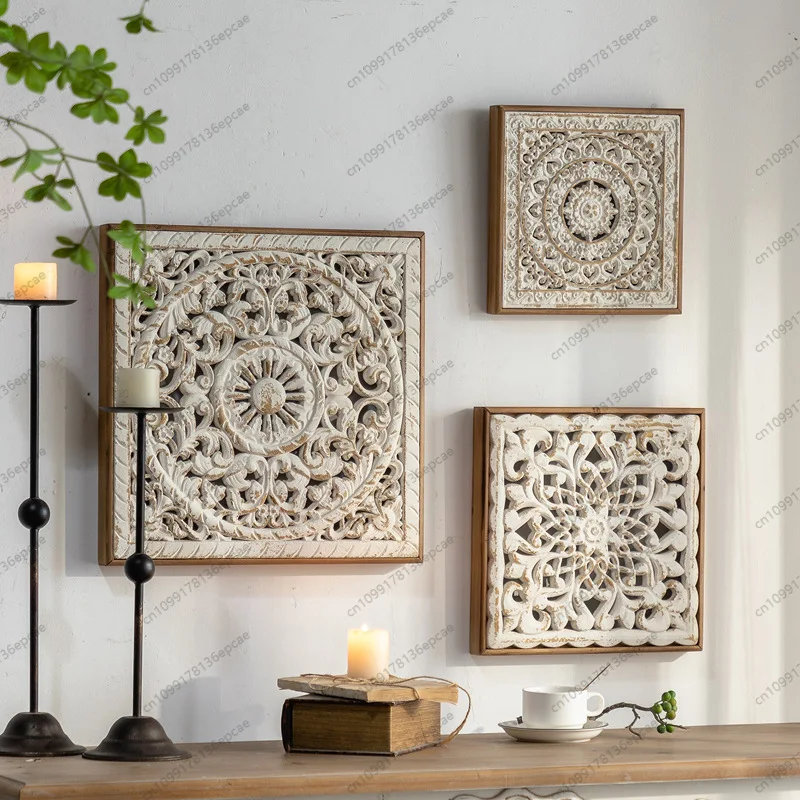 ديكور حاجز منحوت معلق على الحائط أمريكي عتيق لتزيين فندق Bnb مدخل وغرفة المعيشة ريفي فريد من نوعه #5