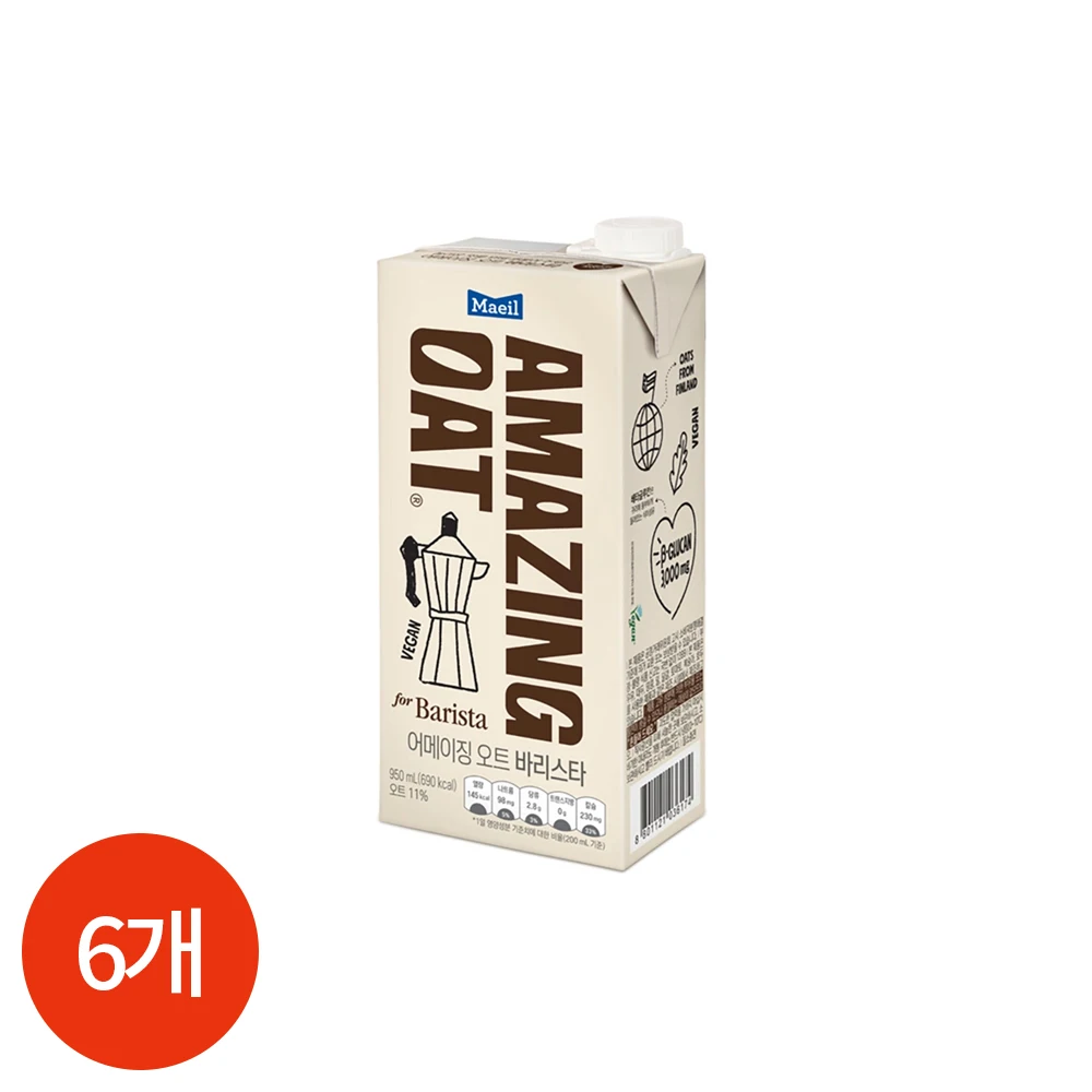 Daily Amazing Oat 950ml x 6 pieces