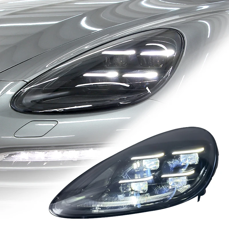 For Porsche Cayenne 958 958.1 2011 2014 Year Car Accessories LED Headlight 958 Upgrade 2023 Headlamp Light Assembly DRL